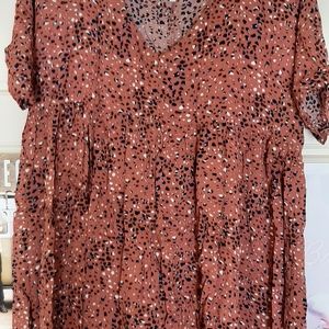 Splattered Baby Doll dress